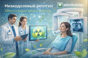 Низкодозовый рентген в современной стоматологии: подход клиники NOVIKOVSKI к безопасности и экологичности лечения