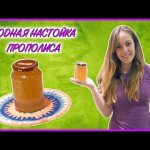 How to prepare propolis tincture in water