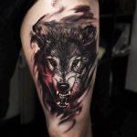 Волк с открытой пастью тату. Значение рисунка, фото